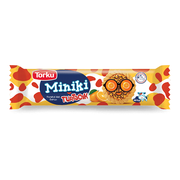 Torku Miniki Turtacık Orange Jelly Biscuits
